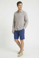 CAMISA LINO GRIS CLARO