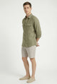 CAMISA LINO SAFARI CAQUI