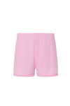 Bóxer rosa con rayas blancas, ideal para estilo y comodidad.