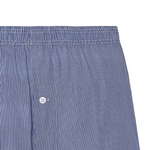 Calzoncillo de hombre azul índigo con botón frontal y cinturilla elástica