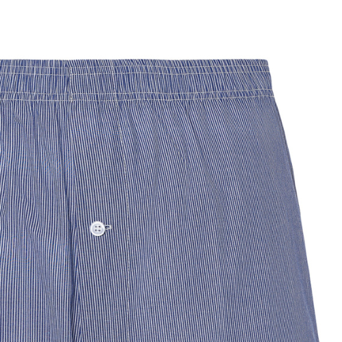 Calzoncillo de hombre azul índigo con botón frontal y cinturilla elástica