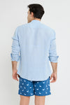 CAMISA LINO AZUL CLARO MAO