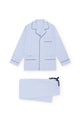 PIJAMA HOMBRE MIL RAYAS RIBETE AZUL MARINO