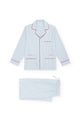 PIJAMA HOMBRE TRIPLE RAYA RIBETE ROJO