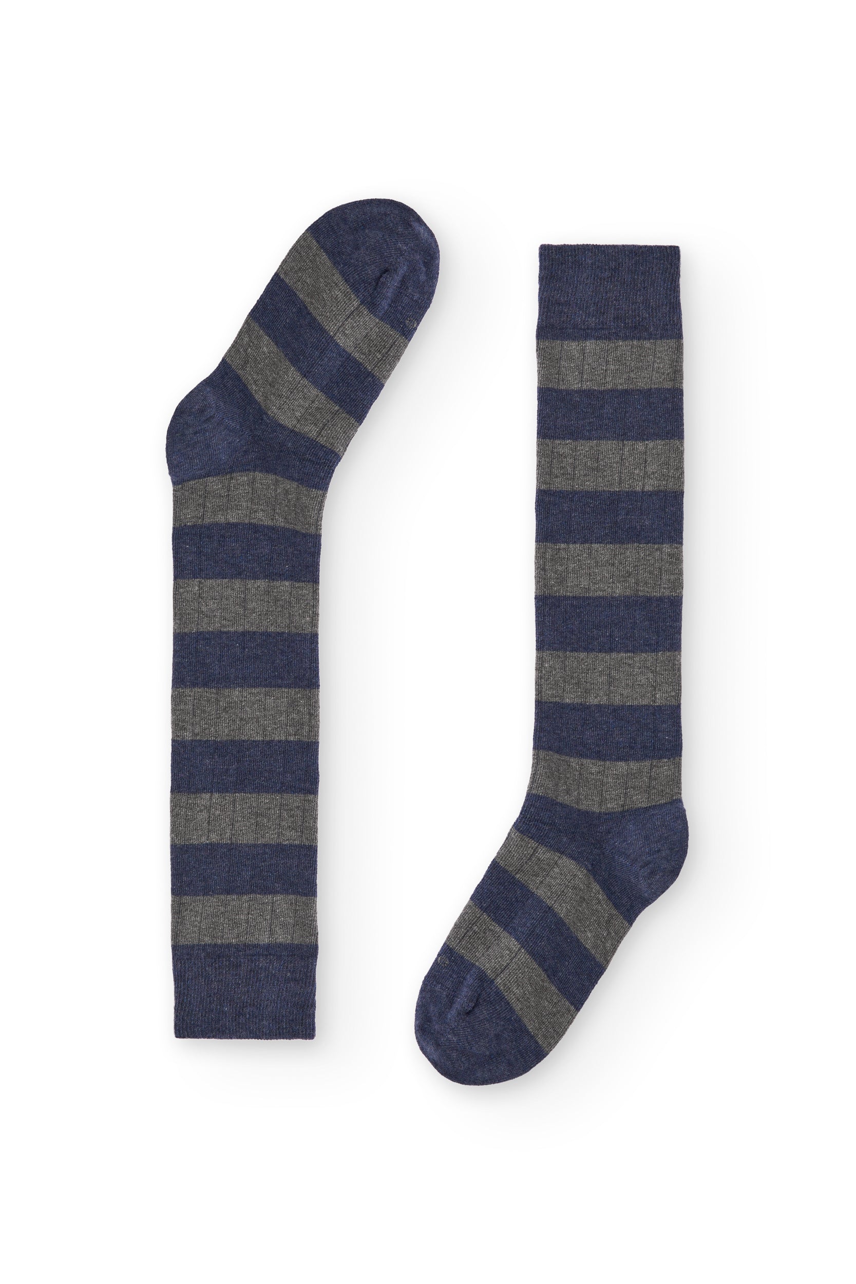 LONG RUGBY SOCKS NAVY BLUE GREY – Naïve