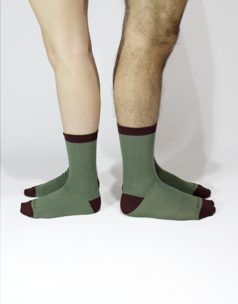 OXFORD VERDE BURDEOS CORTO